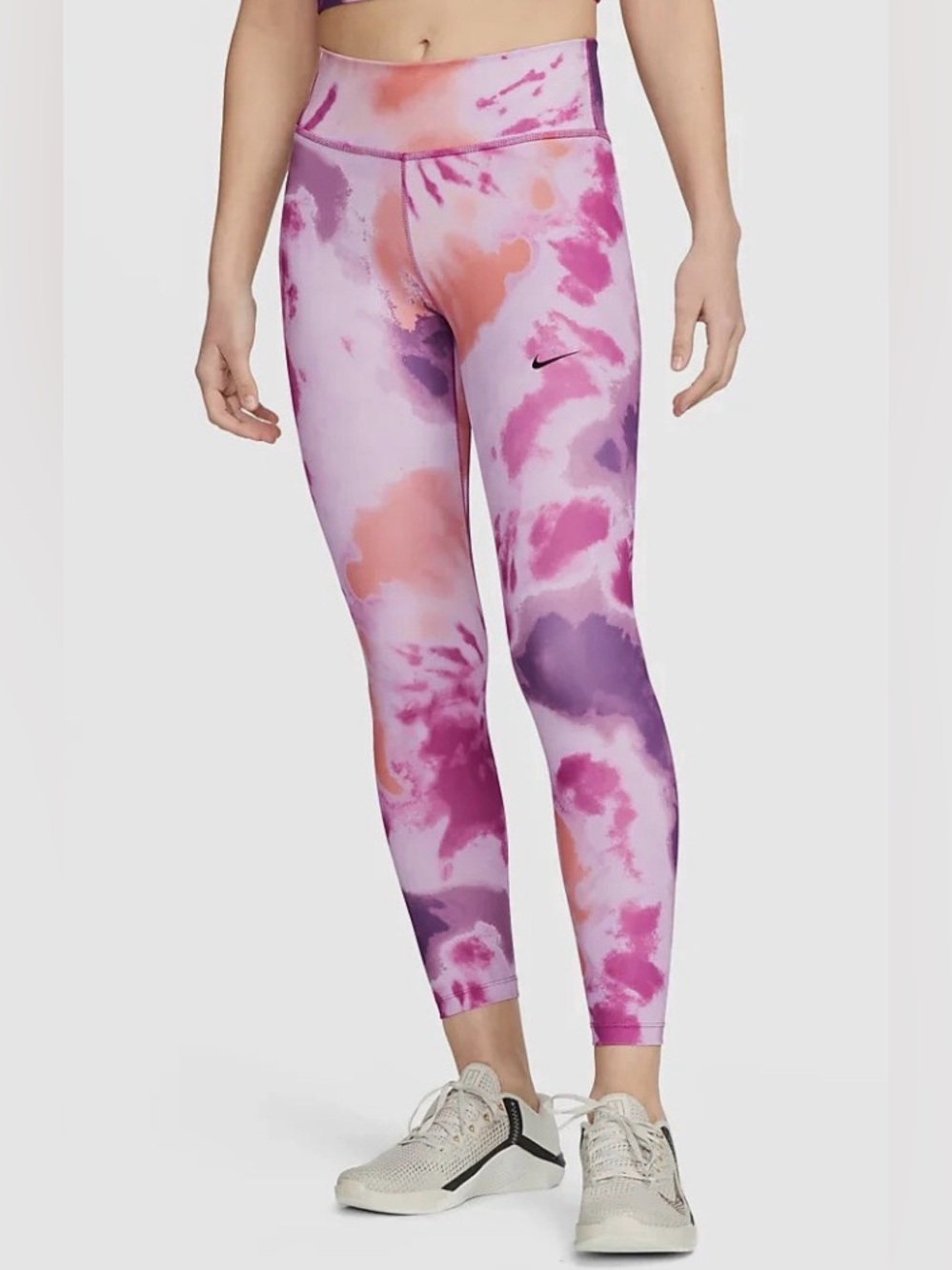 Nike Drifit Pink Tie-Dye Performance Leggings - M